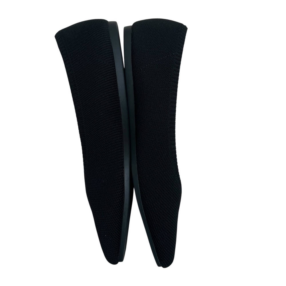 Vivaia Aria 5 Pointed Toe Ballet Flats in Black SZ EU 39.5 US 8.5 Minimalist - Picture 4 of 9